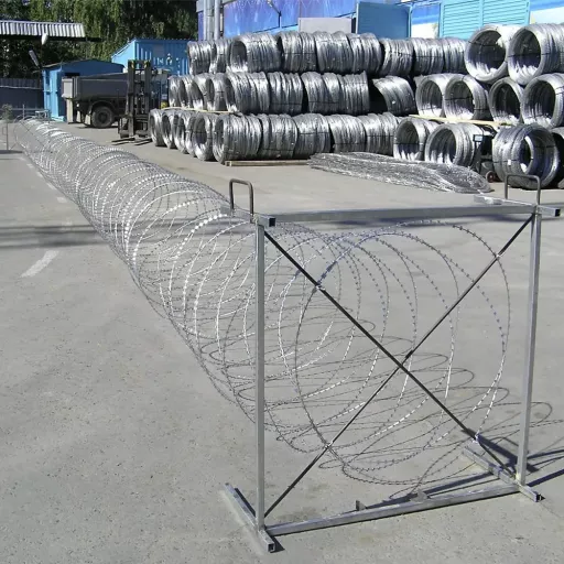 Egoza mobile barrier for temporary perimeter protection